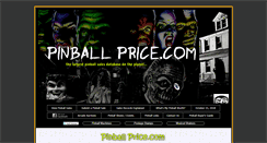 Desktop Screenshot of pinballprice.com